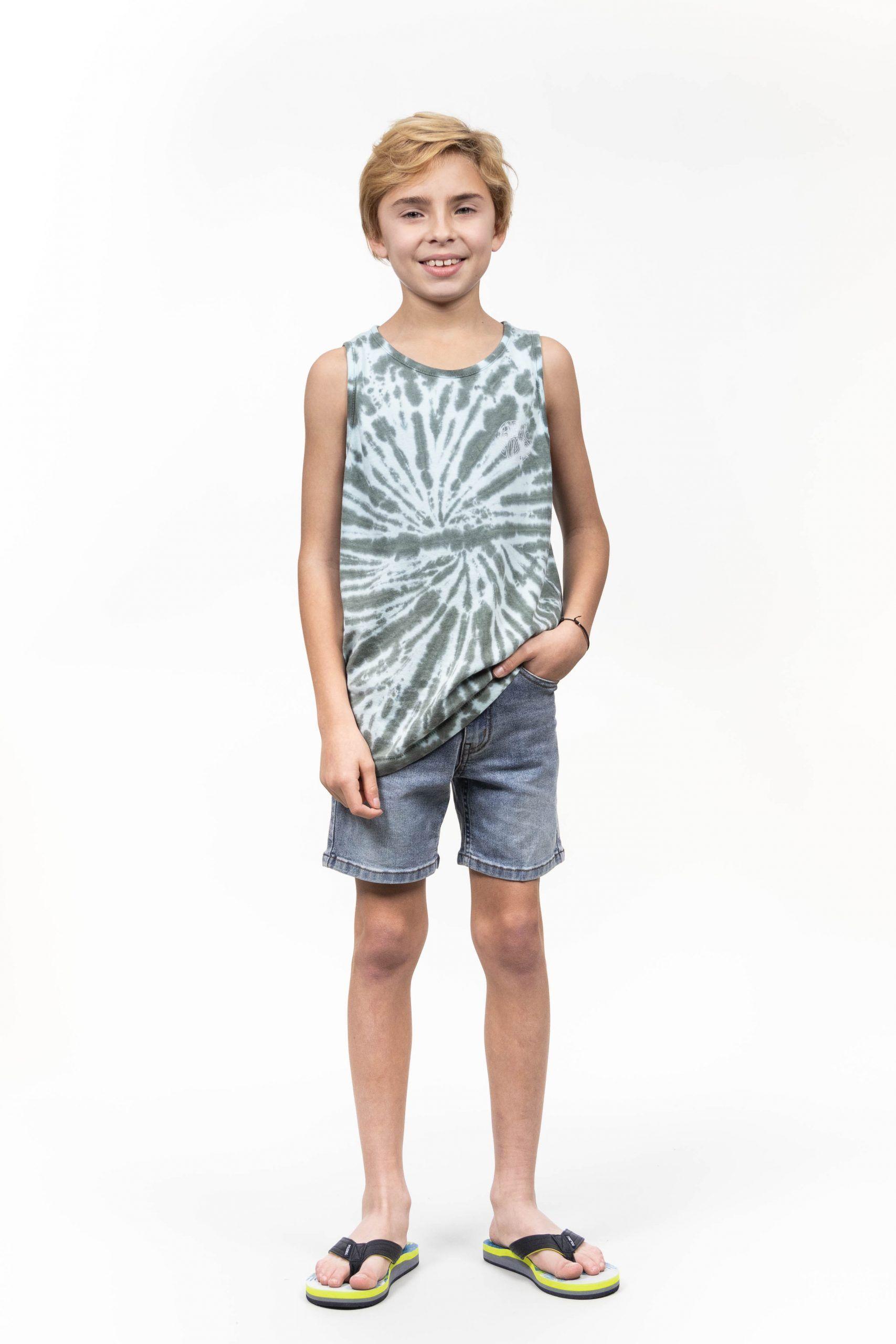 Bermuda Niño Jeans Desgastado Polemic-0