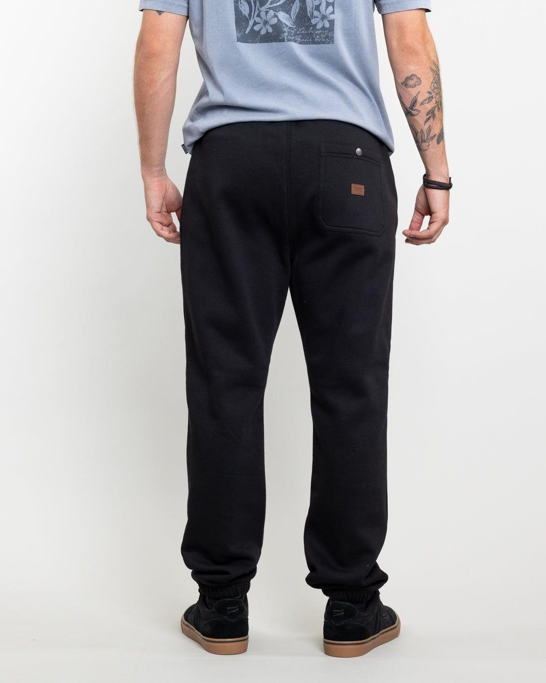 Jogger franela con puños Negro Polemic-3