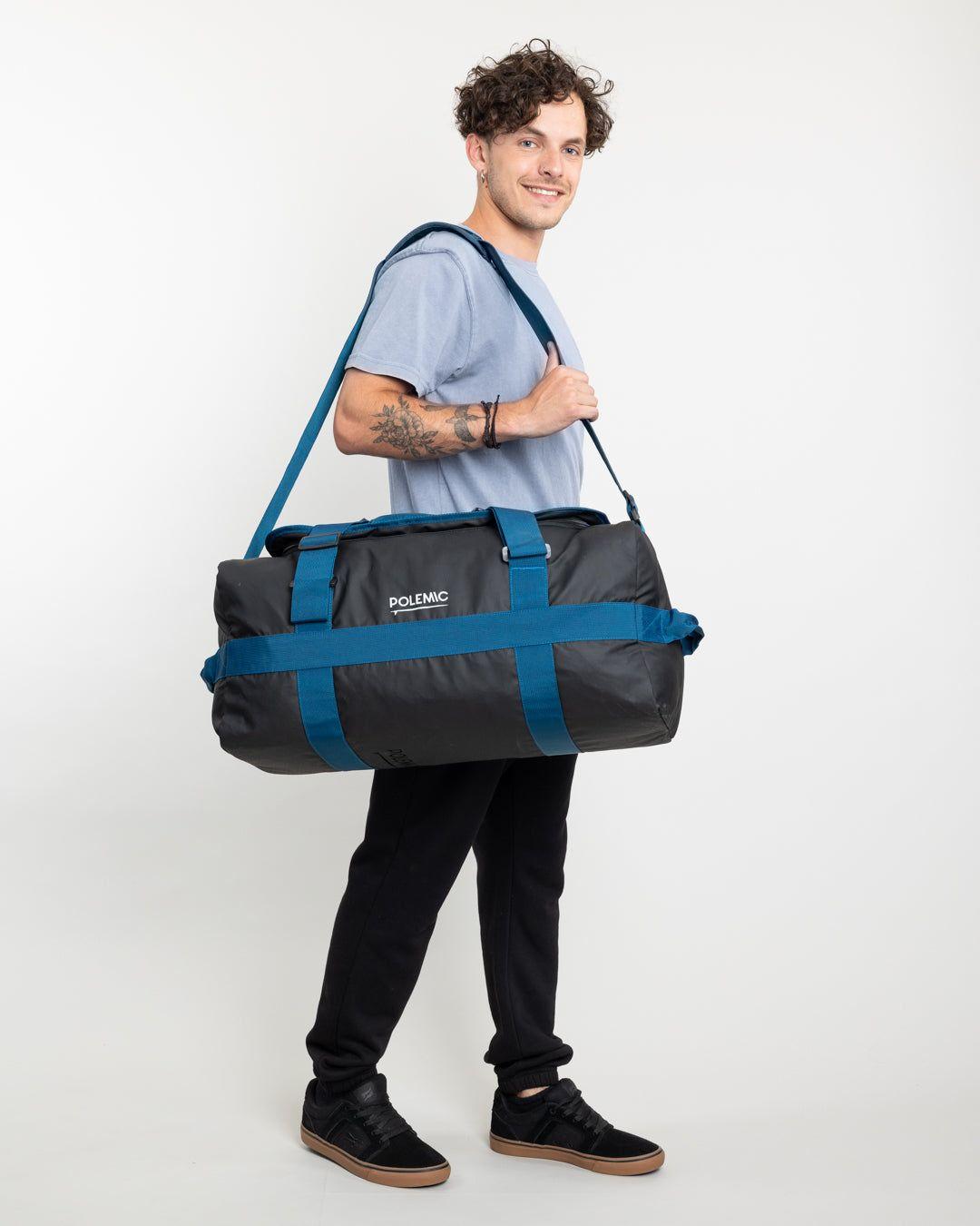 Jogger franela con puños Negro Polemic-4