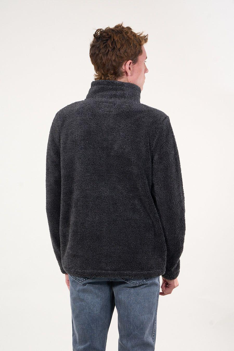 Poleron Bonded Shaggy sin gorro Negro wi8300 Polemic-4
