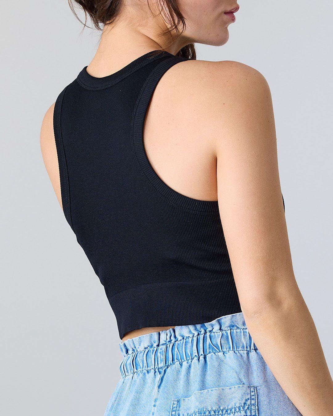 Polera Top Halter Mujer color sólido Polemic-2