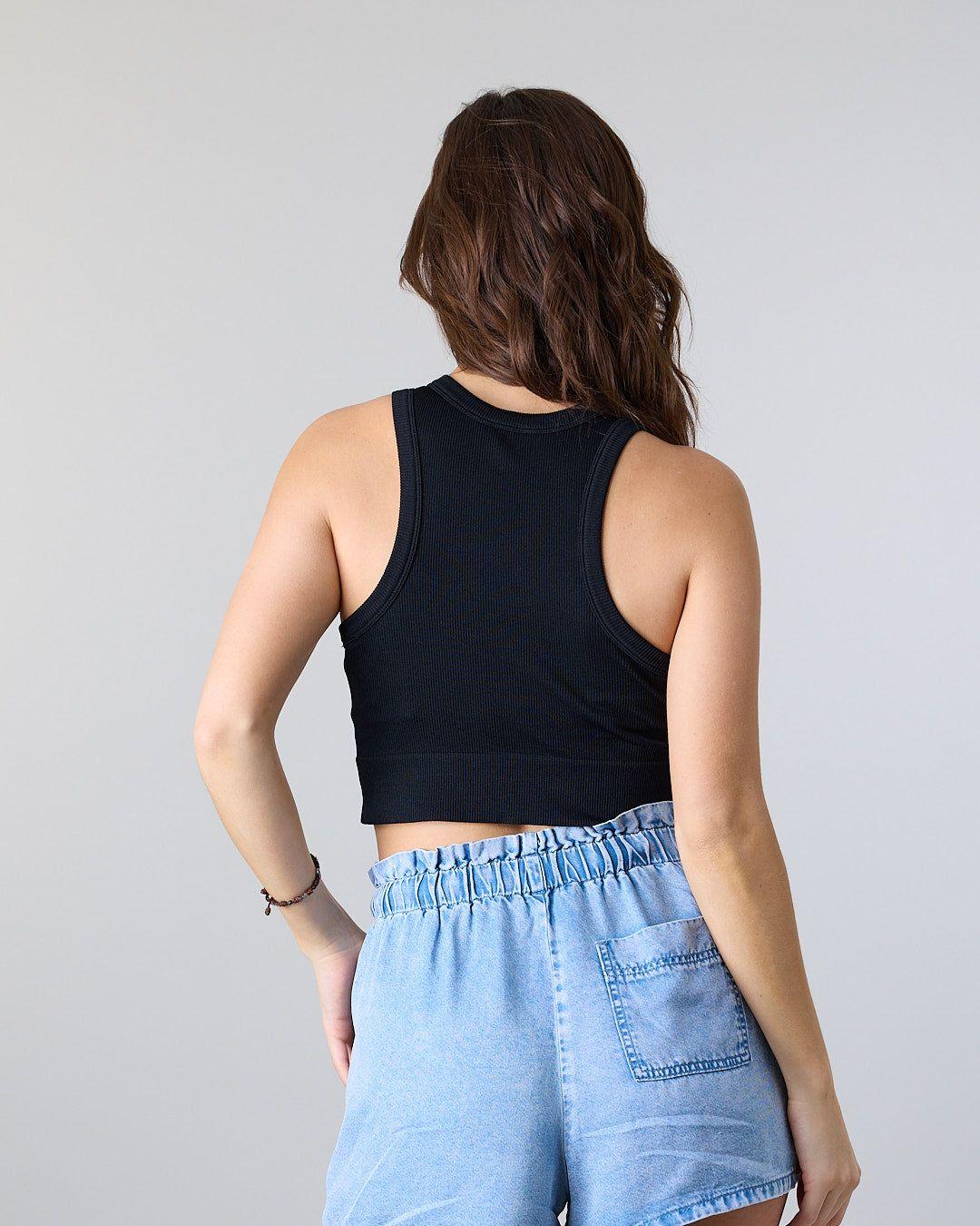 Polera Top Halter Mujer color sólido Polemic-3