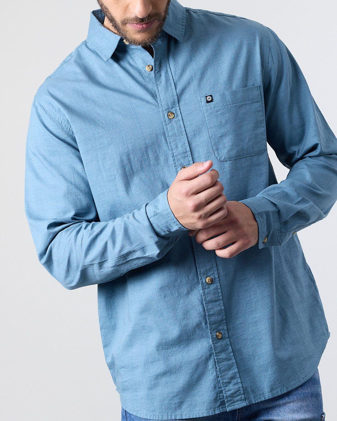 Camisa manga larga Hombre Algodón XV5783 Polemic-2