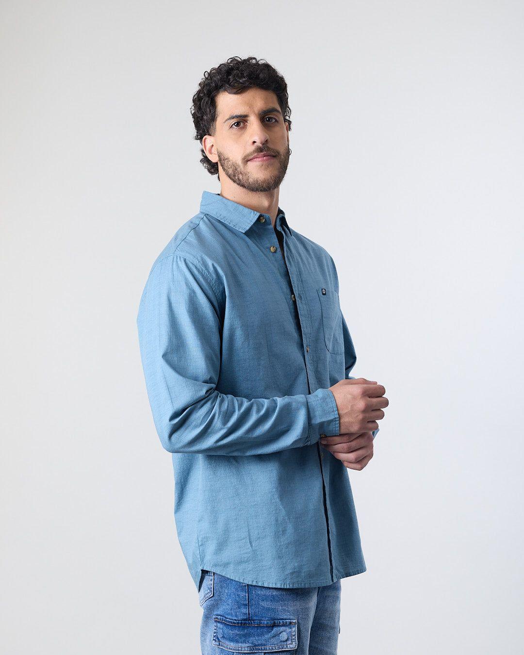 Camisa manga larga Hombre Algodón XV5783 Polemic-5