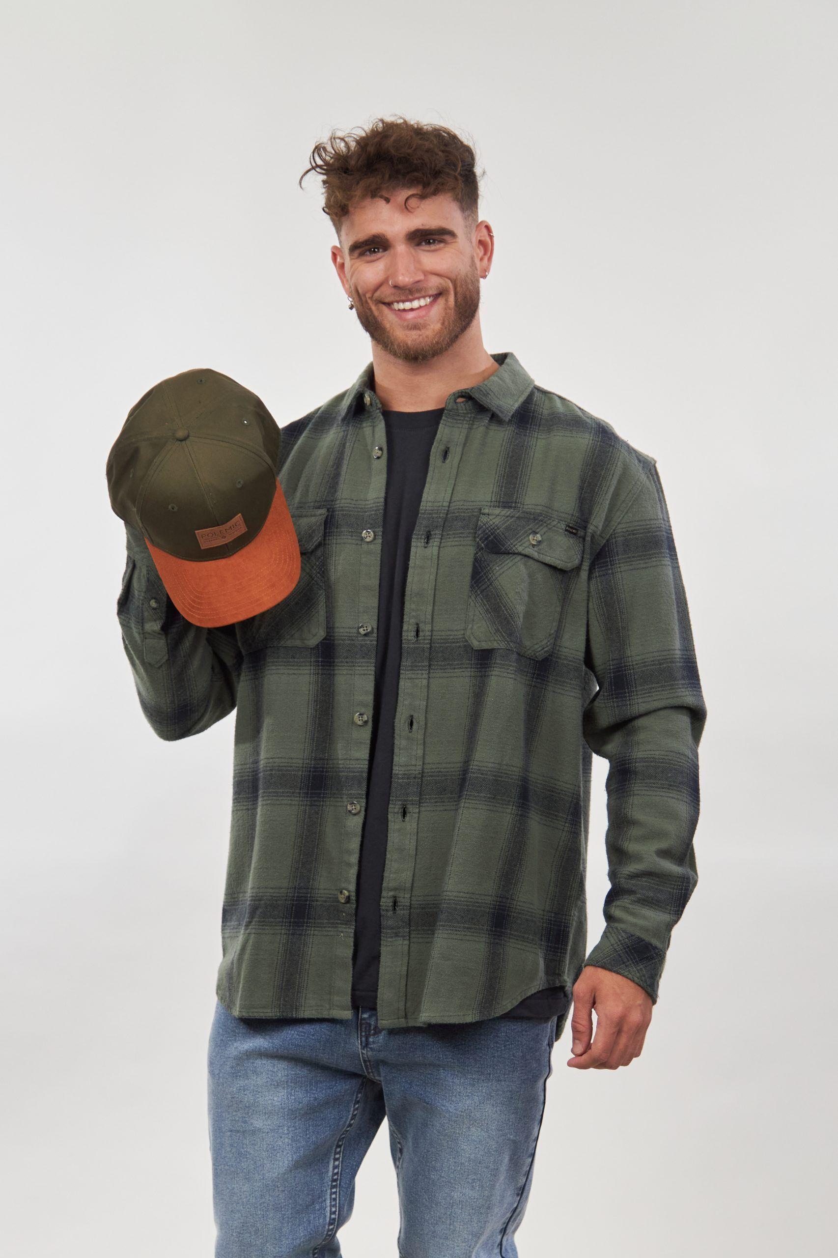 Camisa leñadora hombre sobrecamisa algodon ti5703-0