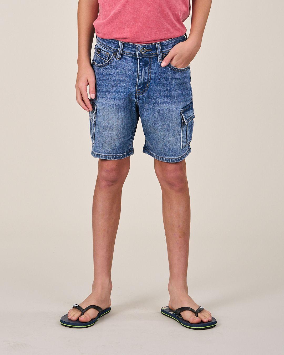 Bermuda Denim procesado Relax VV319 - Polemic Kids-0