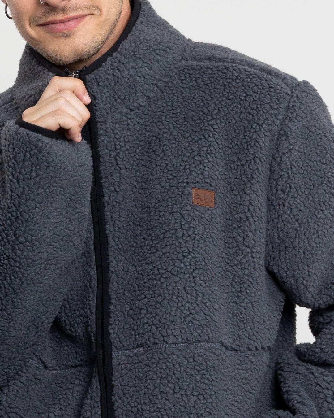 Polerón Hombre Polar Sherpa forrado bonded sin gorro Polemic-2