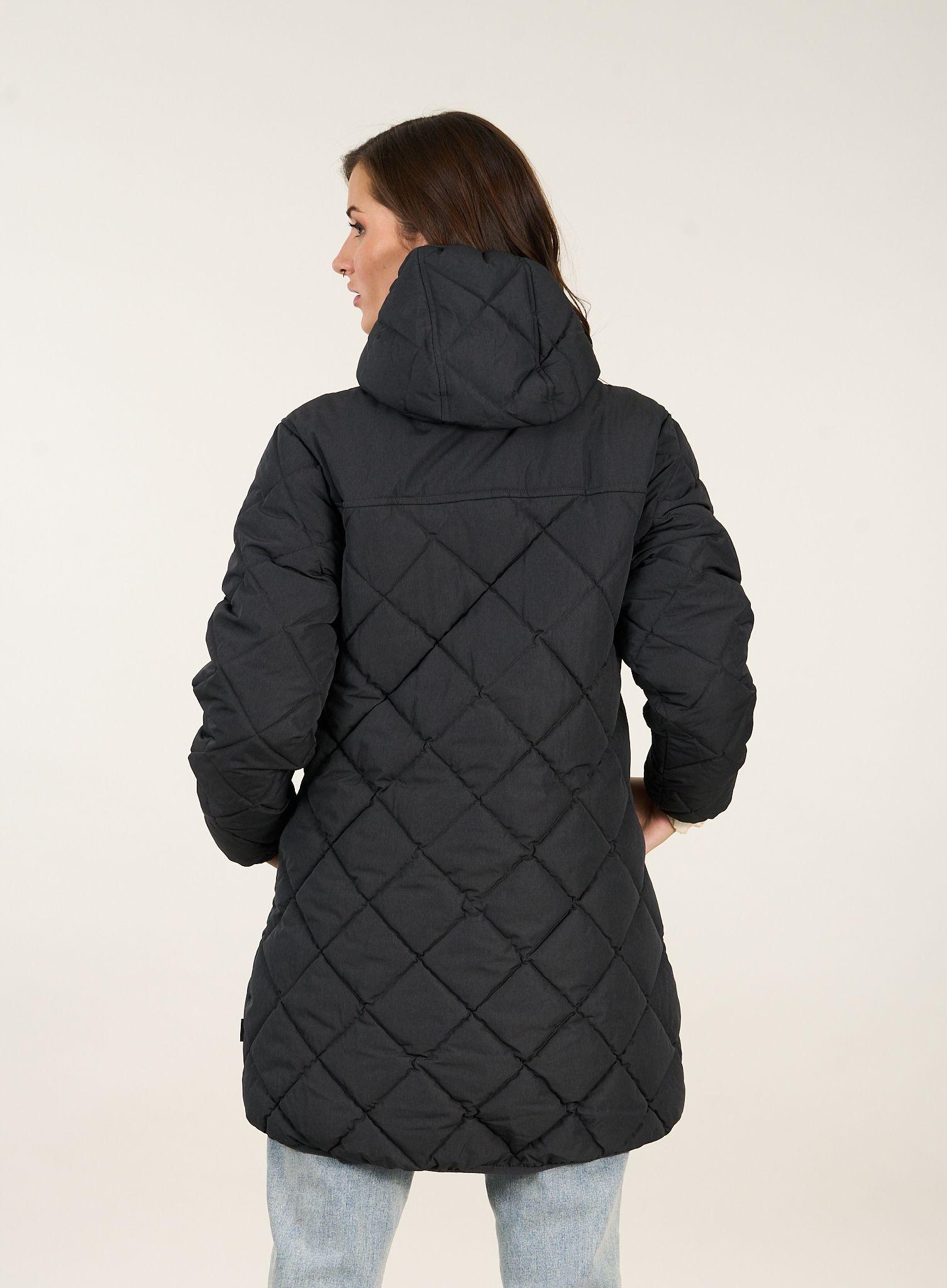 Parka Larga Acolchada Con Capucha Polemic-2