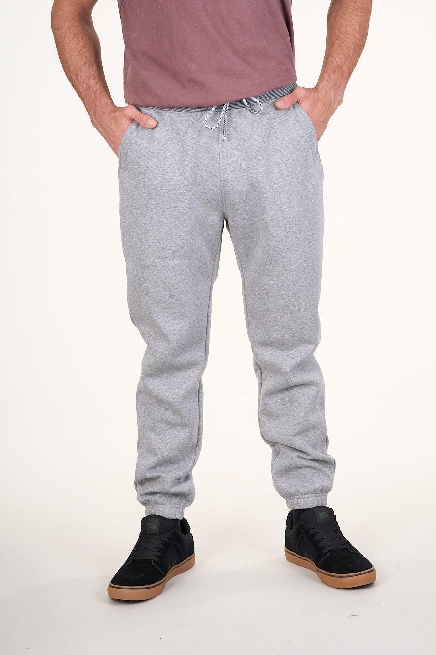 Pantalon Jogger franela Gris claro wi4700 Polemic-2