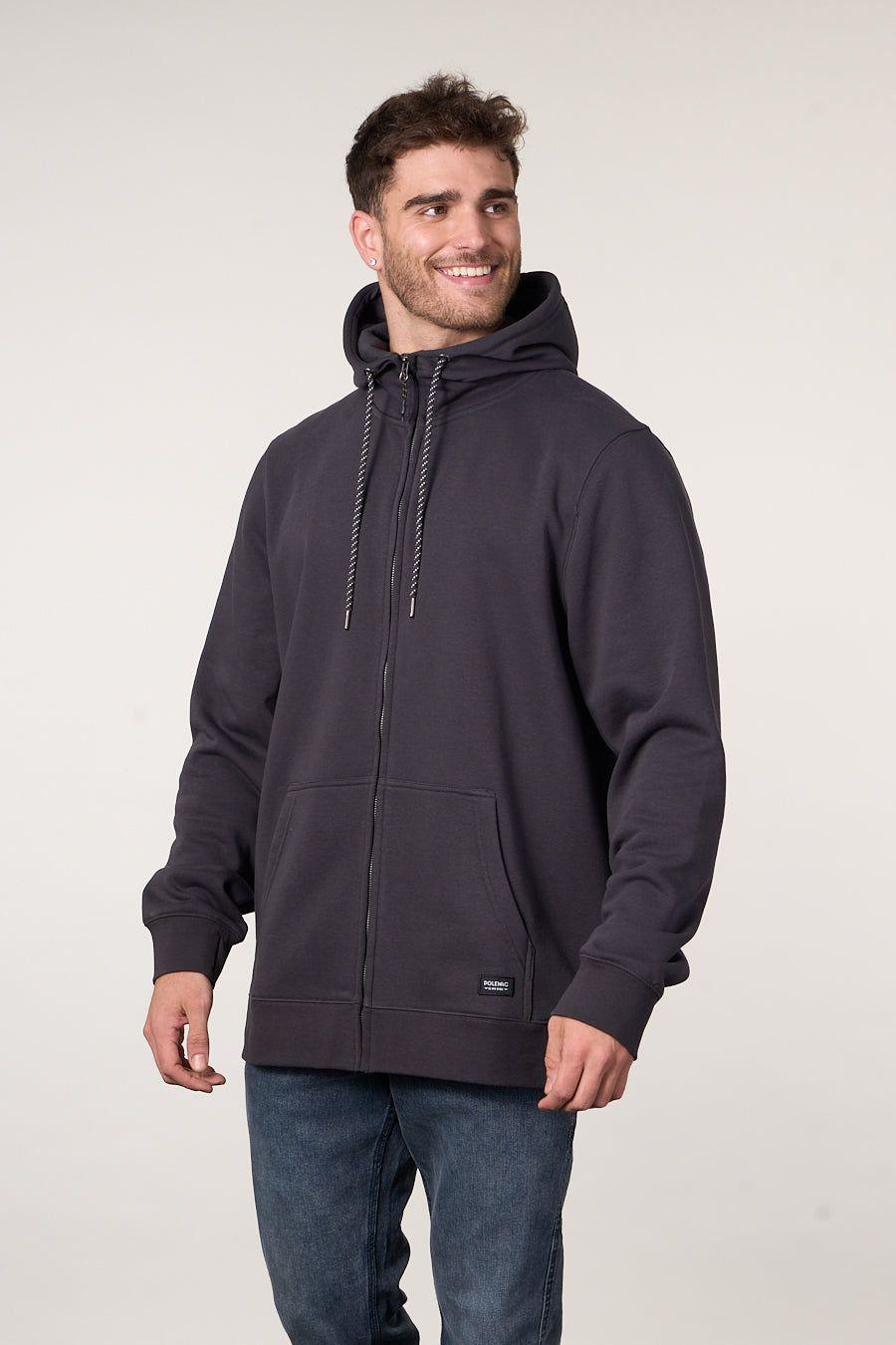 Poleron Franela procesado Full Zipper wi7799 Polemic-3