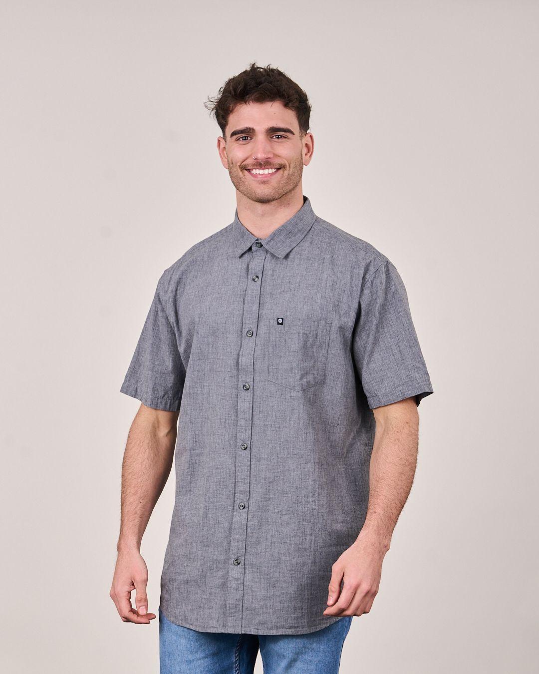 Camisa Melange manga corta Modern Fit  - Polemic -1