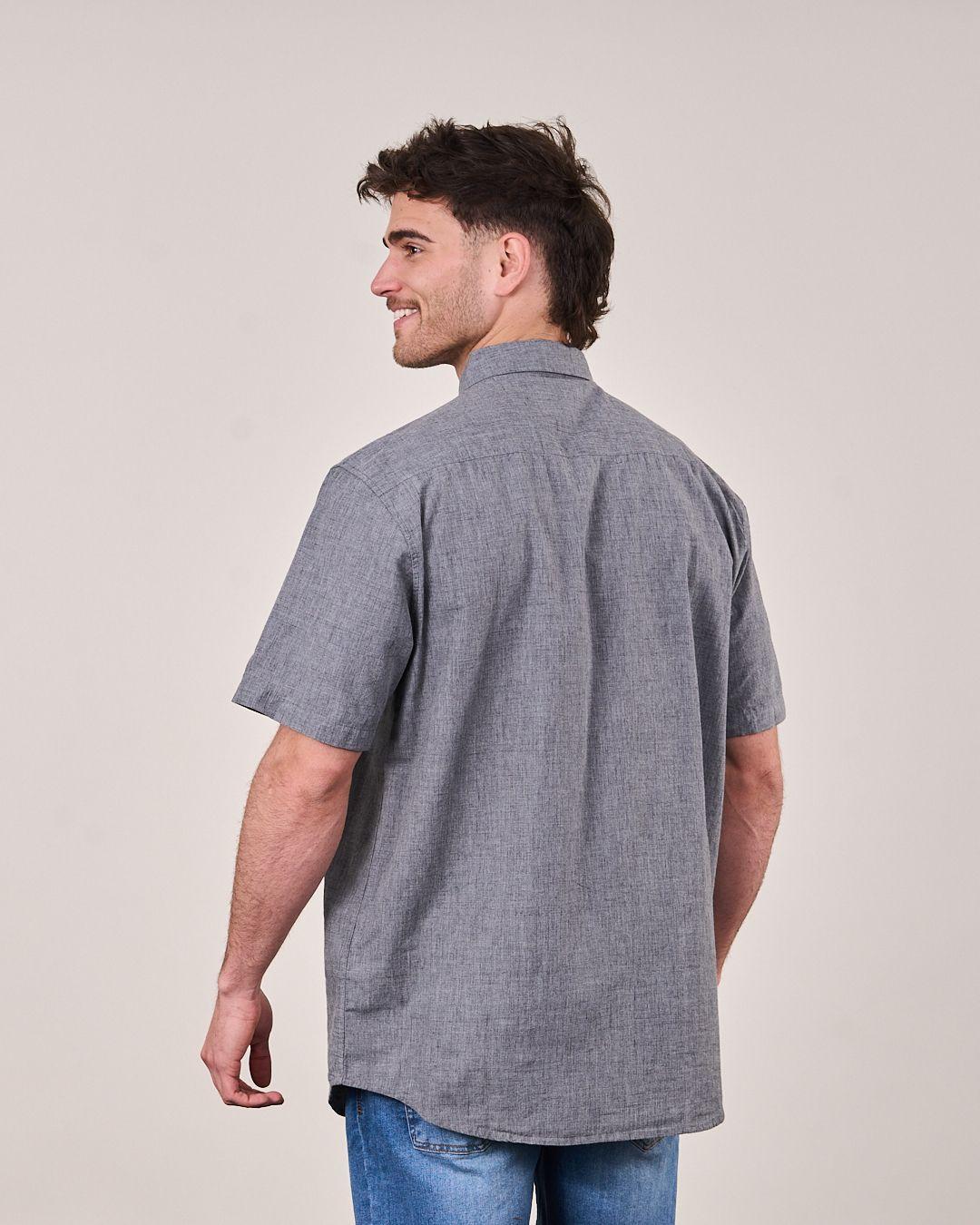 Camisa Melange manga corta Modern Fit  - Polemic -3
