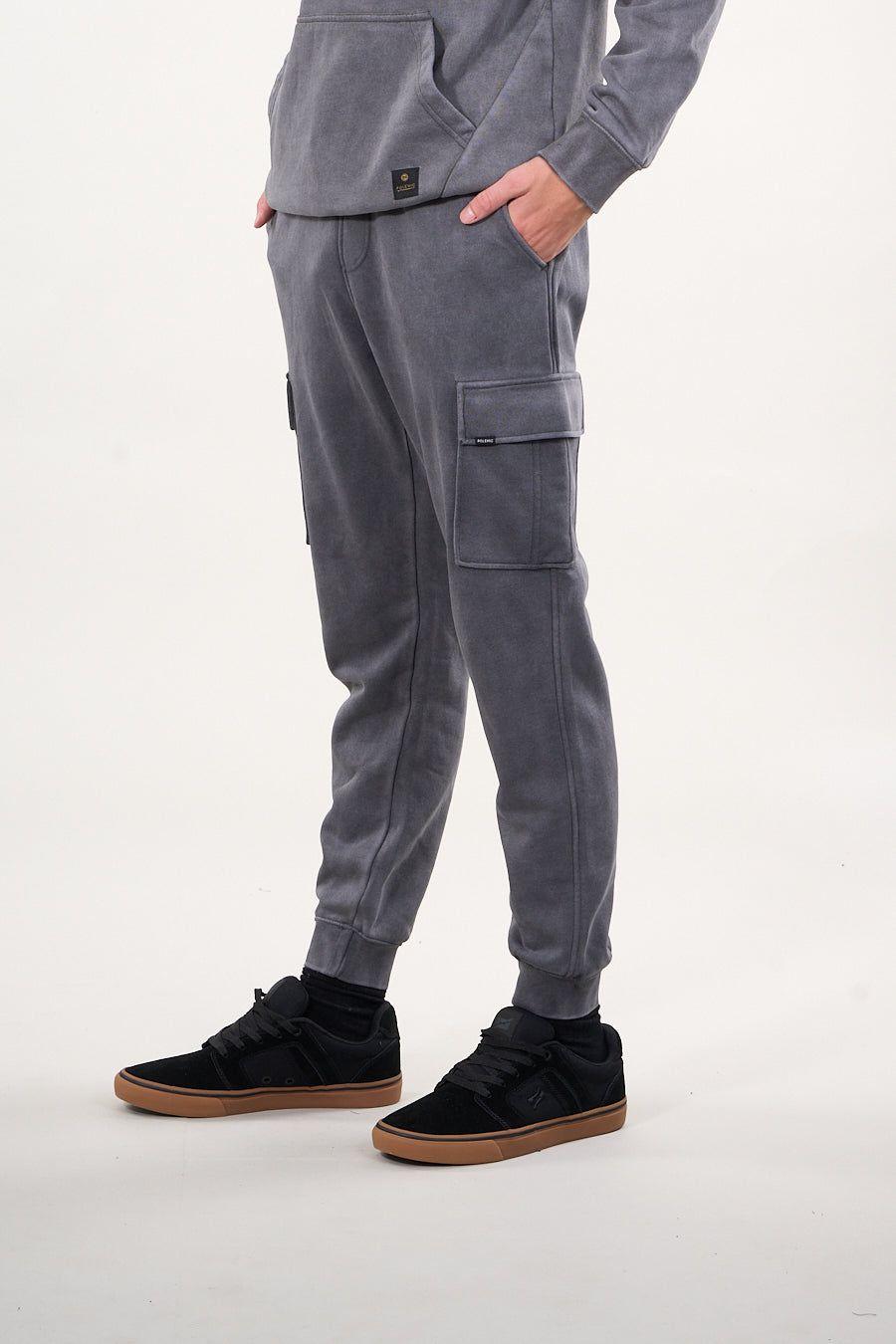 Pantalon Jogger Cargo franela Gris wi4302 Polemic-2