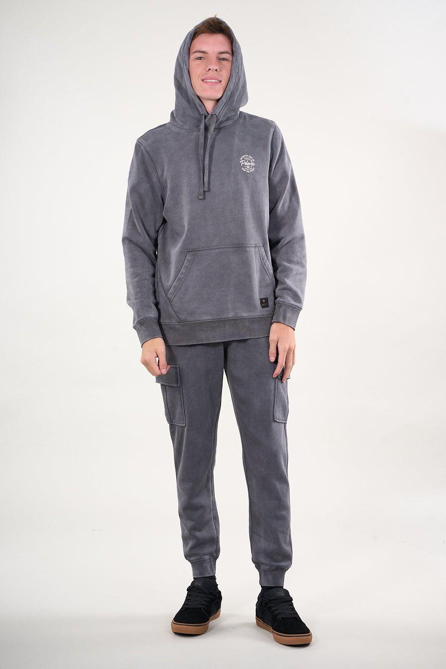 Pantalon Jogger Cargo franela Gris wi4302 Polemic-4