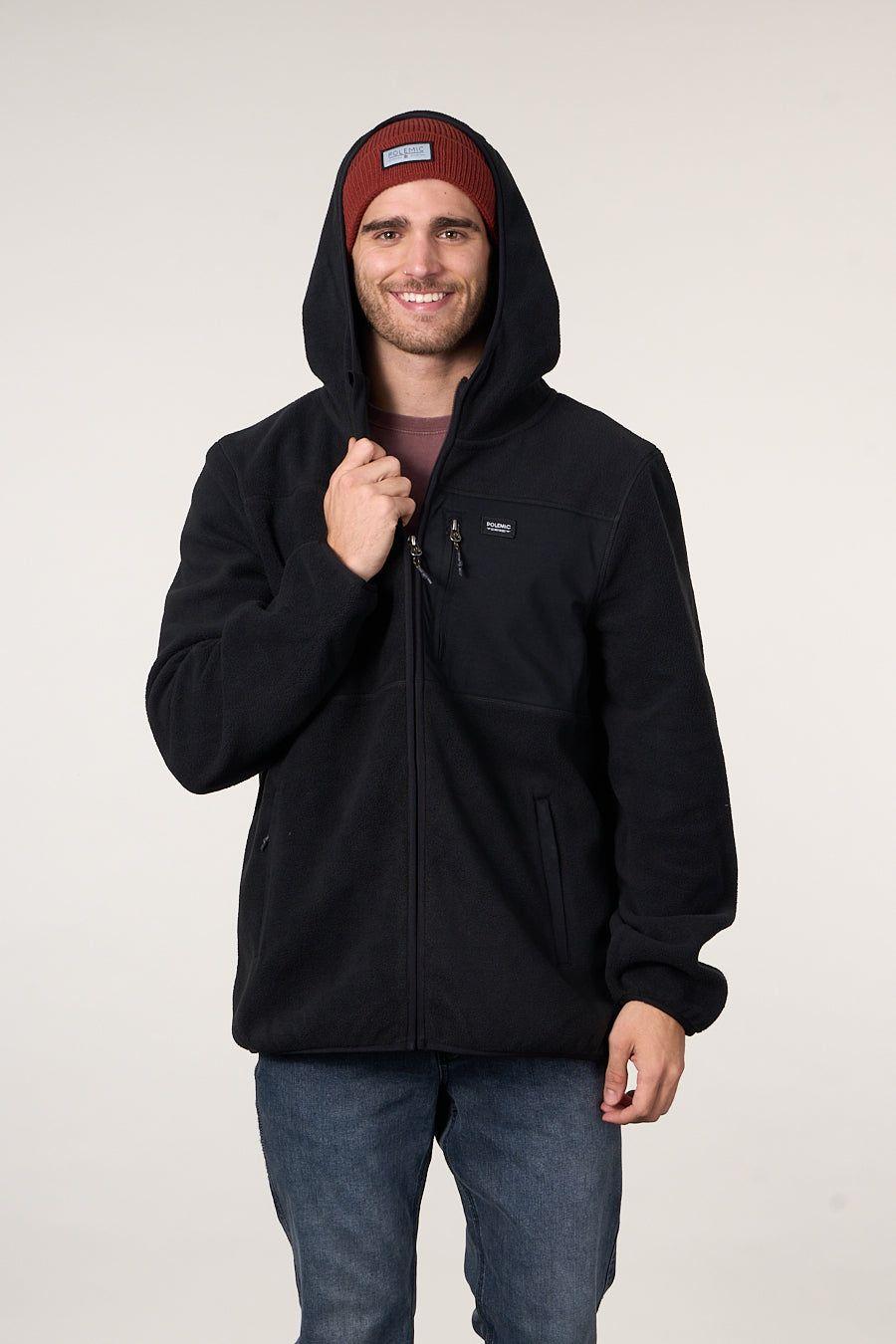 Poleron Micropolar Full Zipper y gorro 8706 Polemic-3