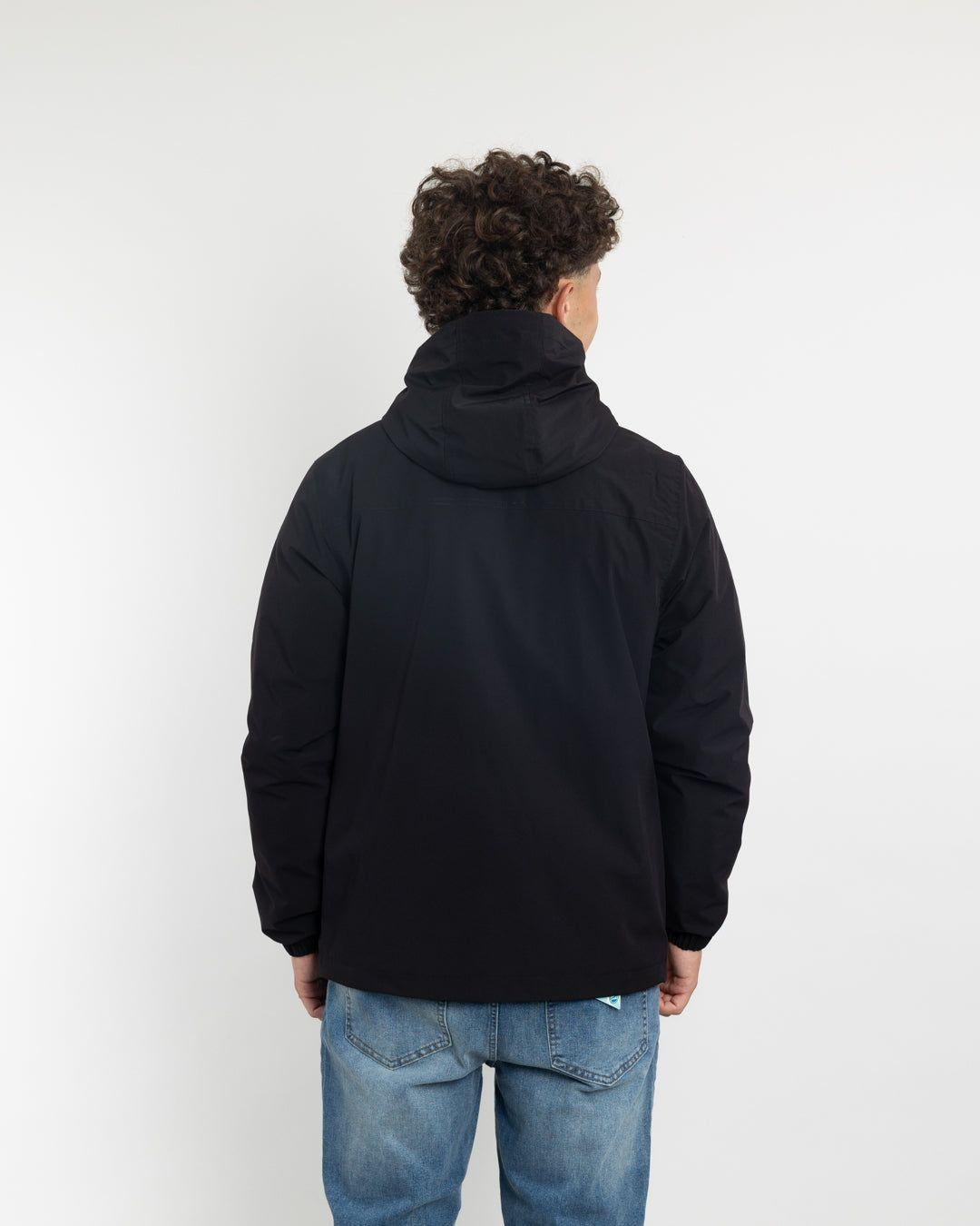 Parka niño Impermeable con Micropolar Negro Polemic-4