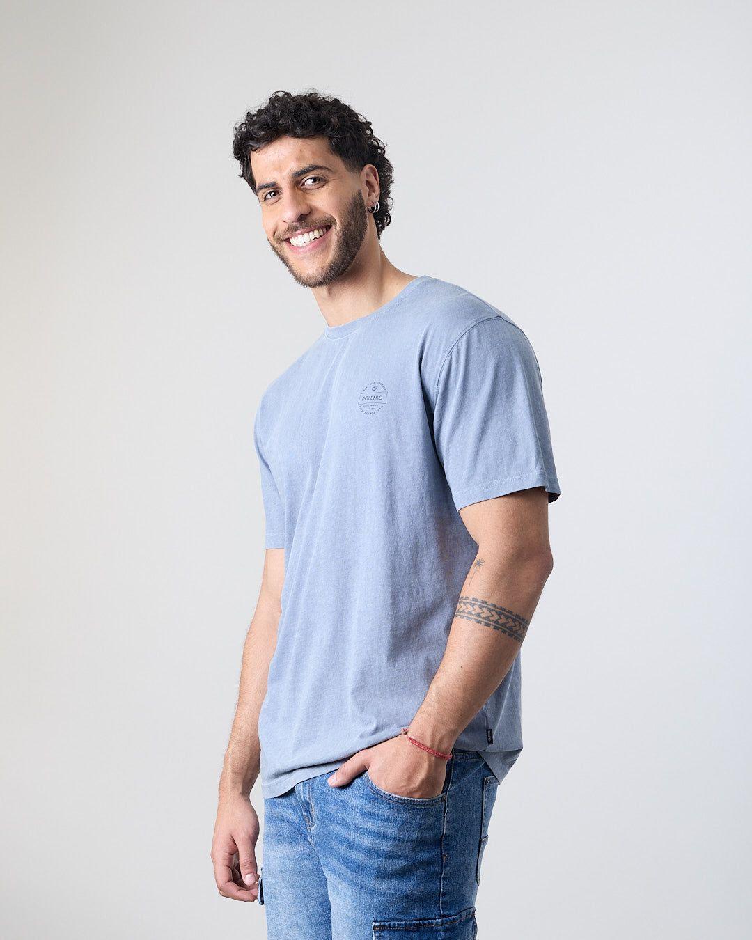 Polera hombre manga corta Flower 1777 Polemic-2