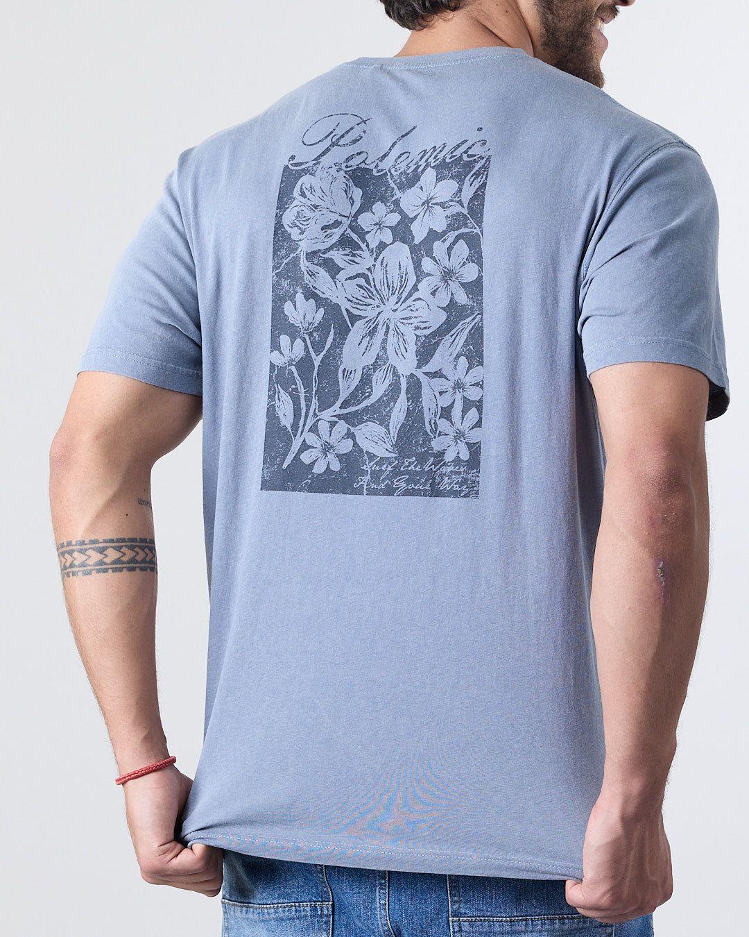 Polera hombre manga corta Flower 1777 Polemic-3