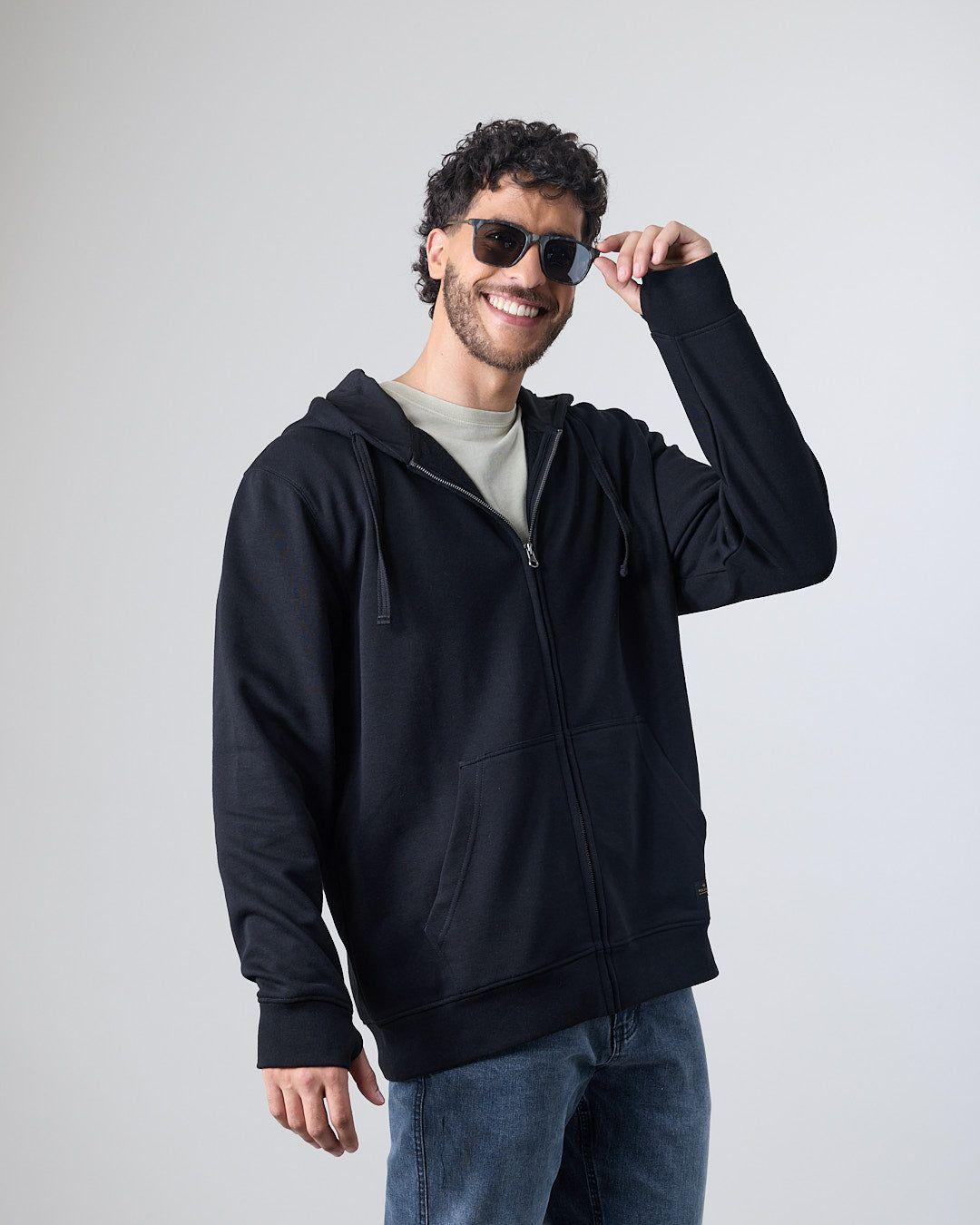 Poleron Hombre Franela con cierre Gorro XV7706 Polemic-3