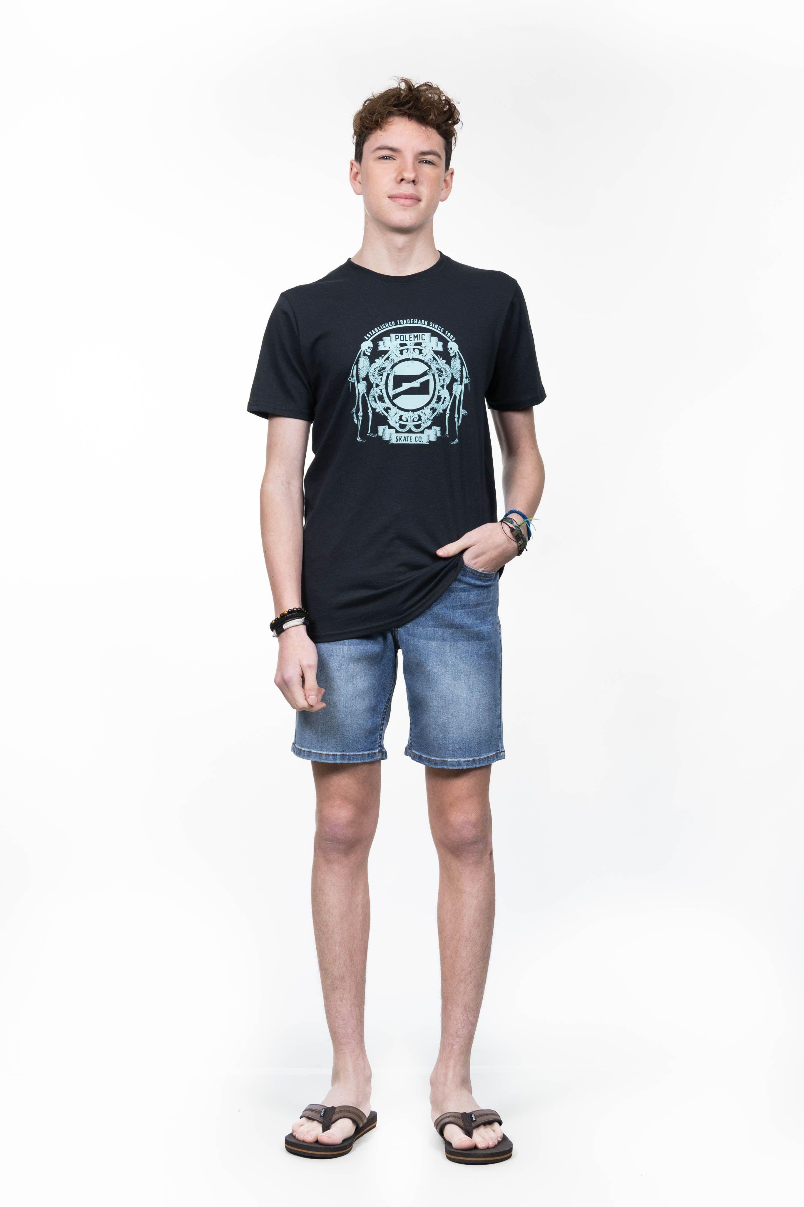 Bermuda Jeans Slim Fit TV339 - Polemic-0