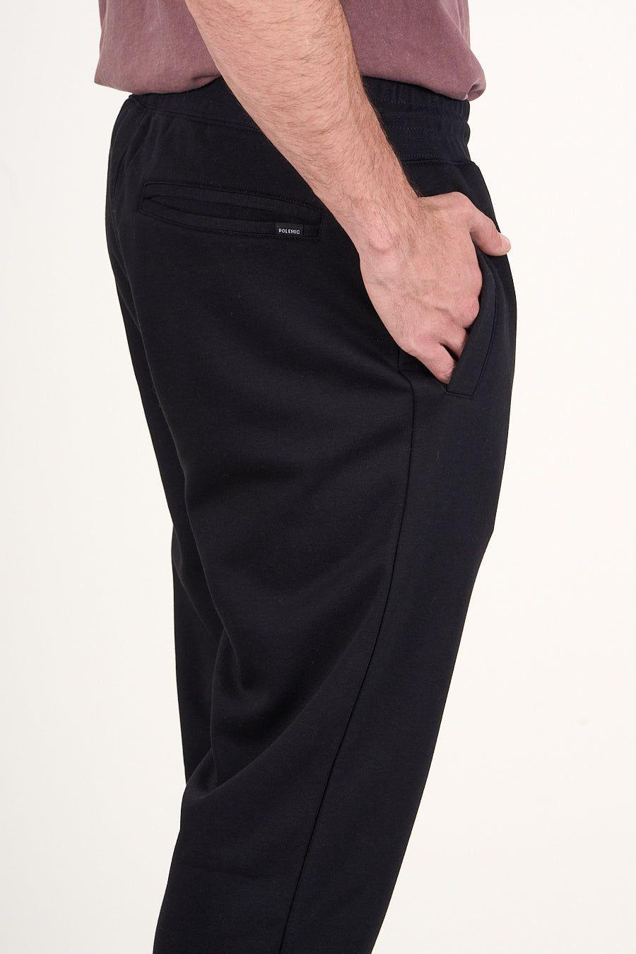 Pantalon Jogger franela Negro wi4701 Polemic-1