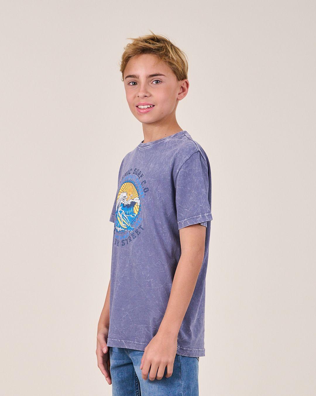 Polera procesada manga corta 1153 niño Polemic-2