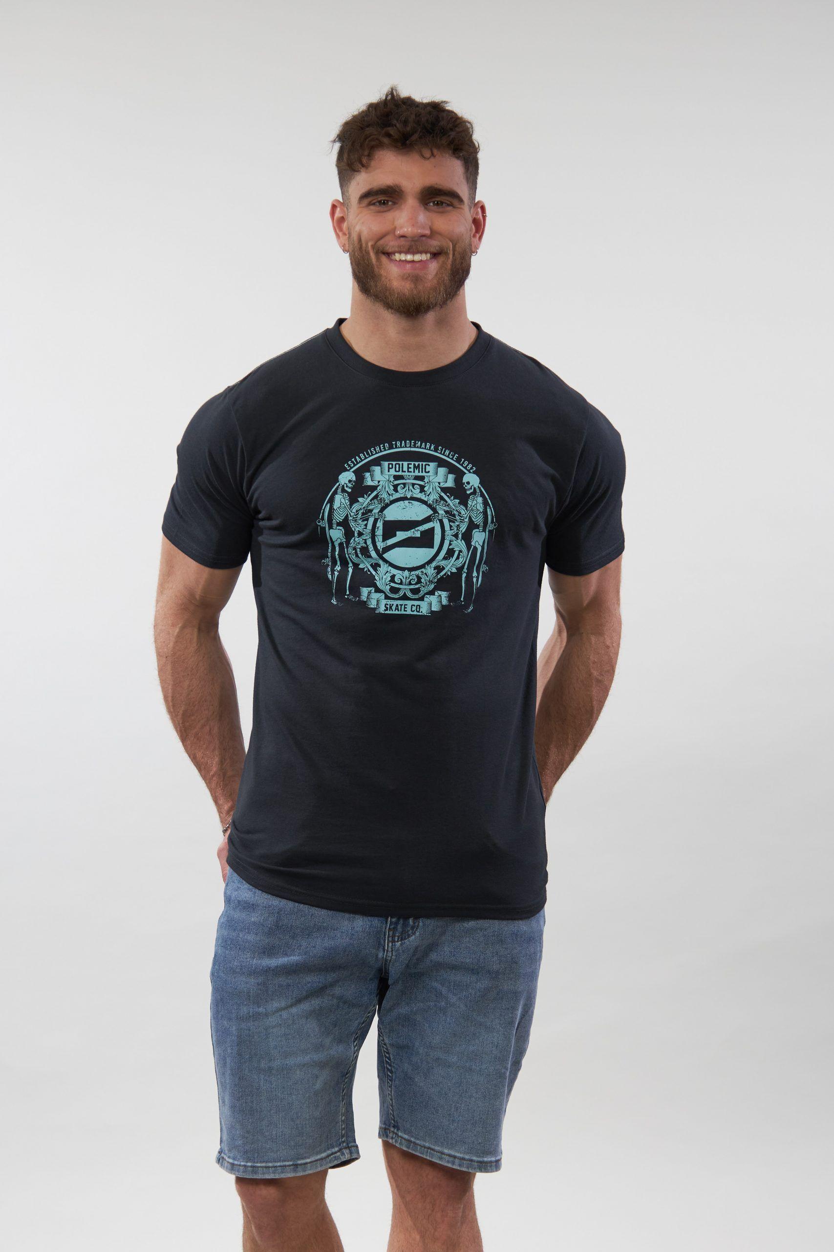Polera Negra Skater Tailored Fit TV1703 POLEMIC-2