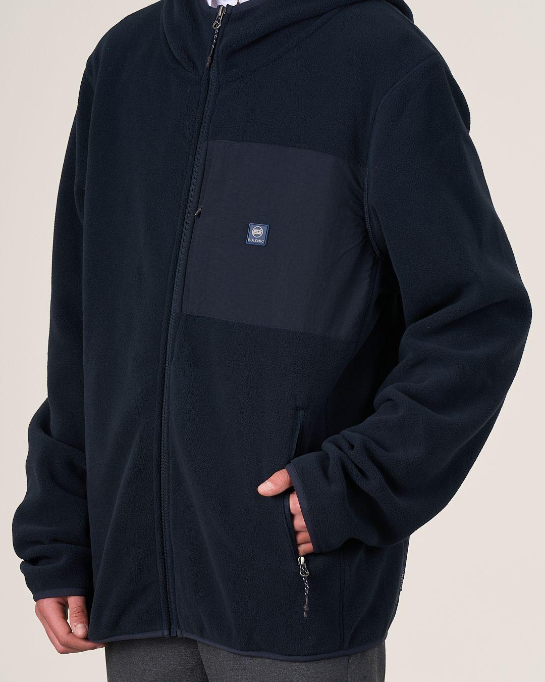 Poleron Escolar Micropolar Cierre Y Gorro (12-18) Polemic-4