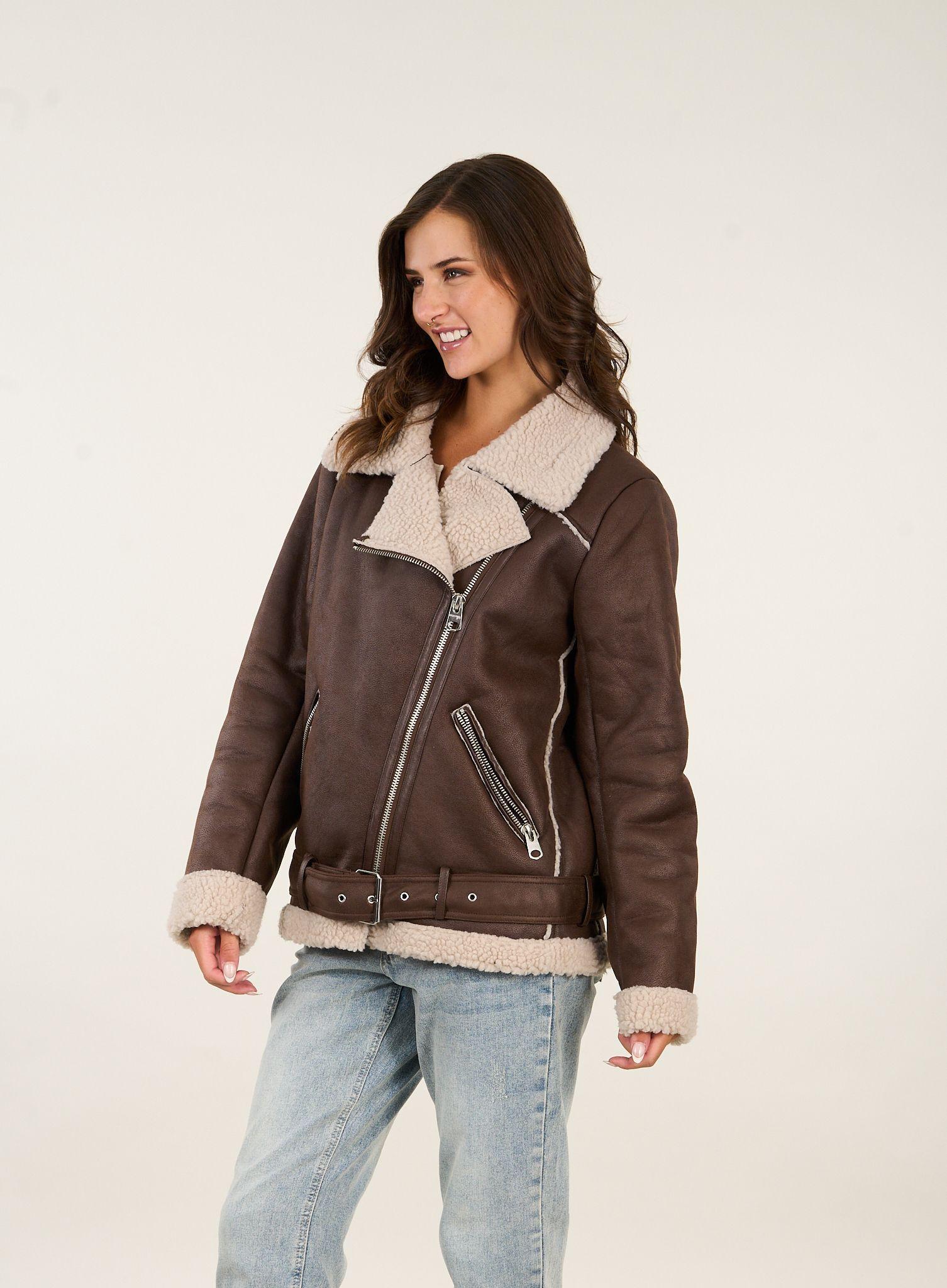Chaqueta Biker chiporro aviadora mujer Polemic-2