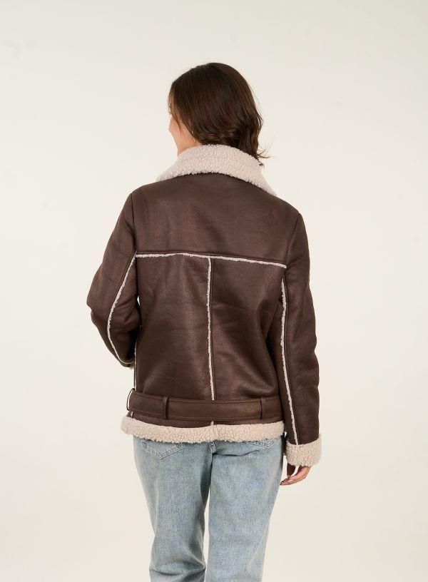 Chaqueta Biker chiporro aviadora mujer Polemic-3