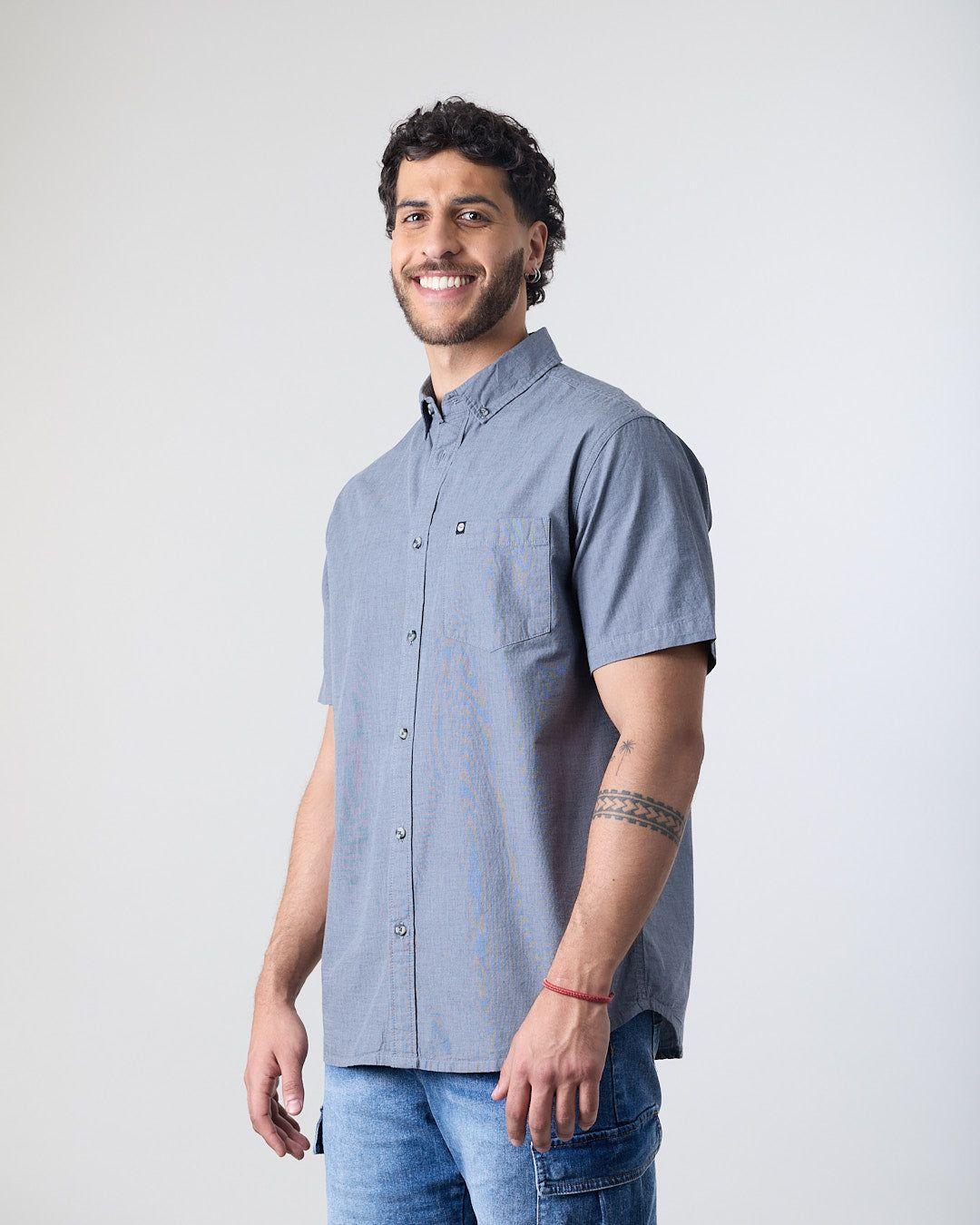 Camisa manga corta Hombre Algodón XV5780 Polemic-4