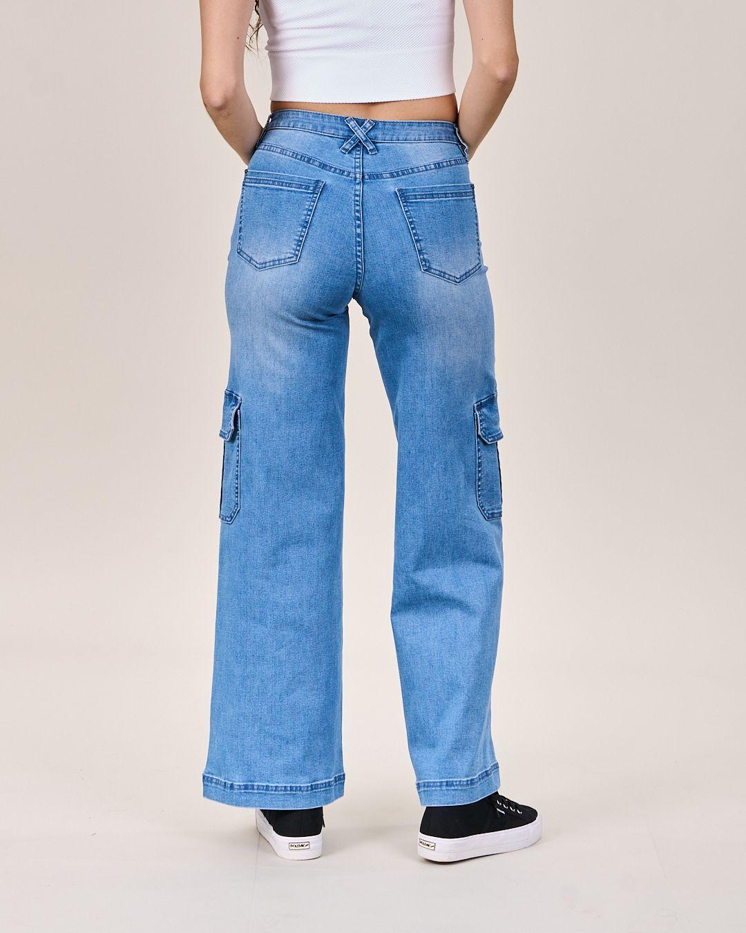 Jeans Denim Cargo Wide Leg VS4751 - Polemic Girl-1