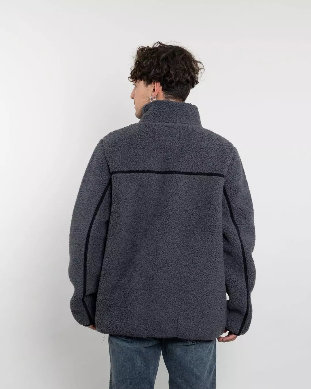 Polerón Hombre Polar Sherpa forrado bonded Bicolor Polemic-3