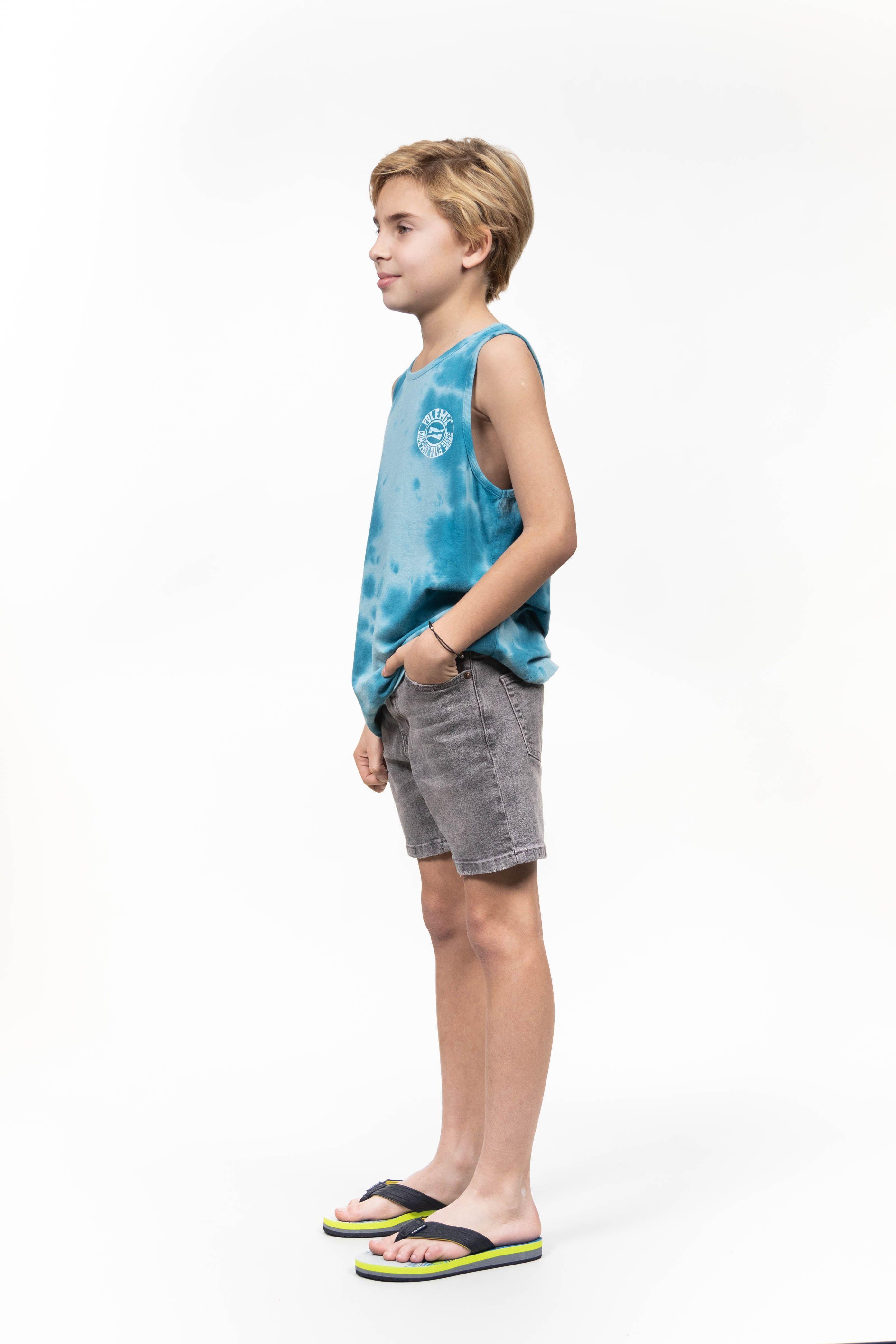 Bermuda Jeans Slim Fit TV319 - Polemic Kids-3