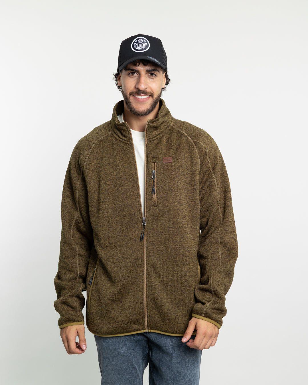 Polerón Hombre Milane texturado sin gorro Polemic-4