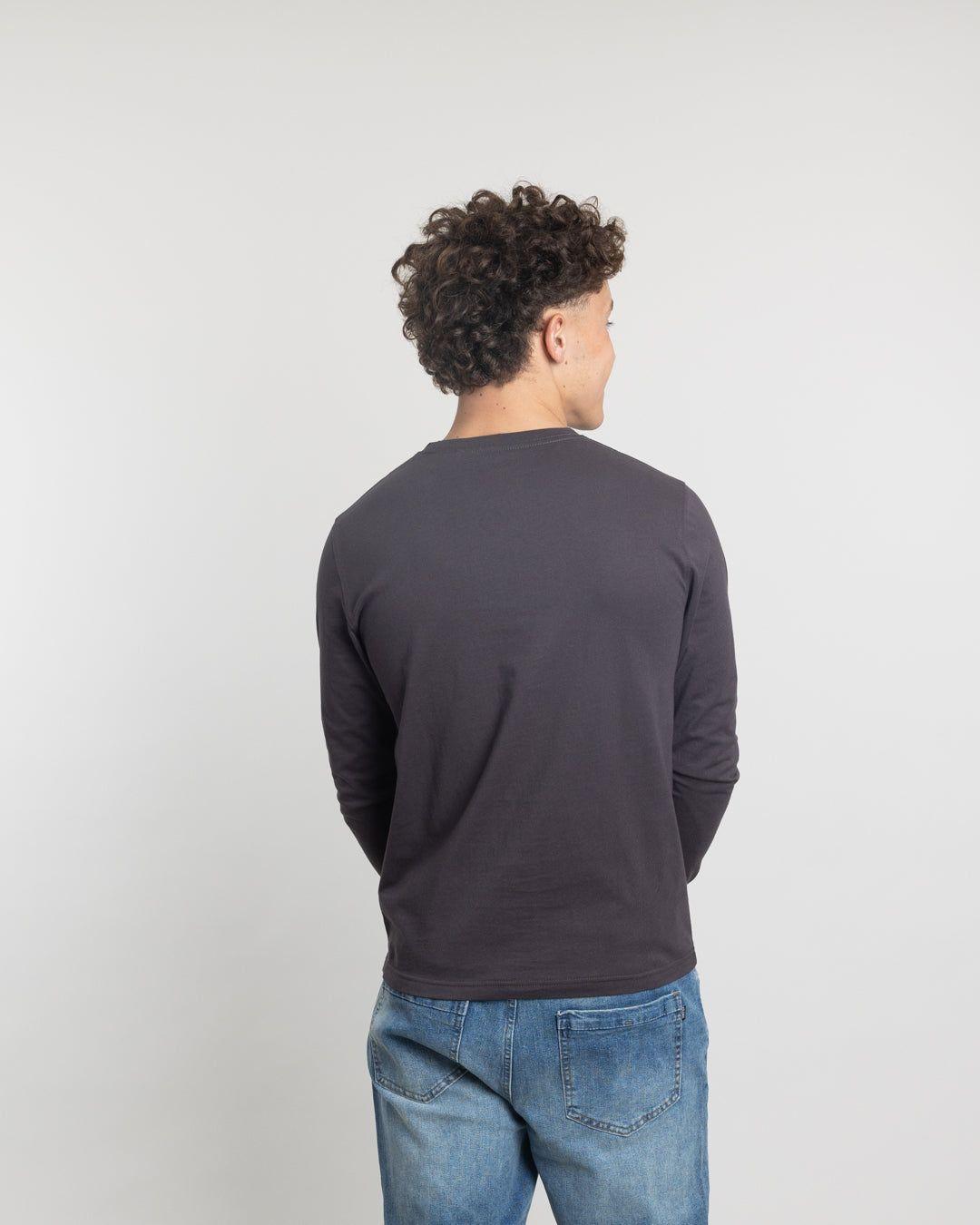 Polera manga larga juvenil algodón clasico Polemic-2