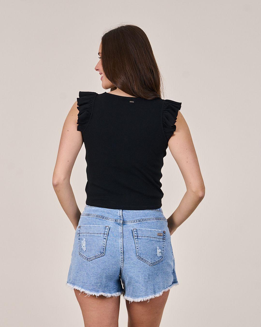 Polera Rib con vuelos y recogido VS1723 - Polemic Girl-3