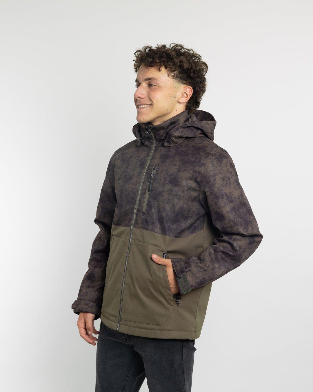 Parka niño Impermeable con estampado Verde Polemic-3