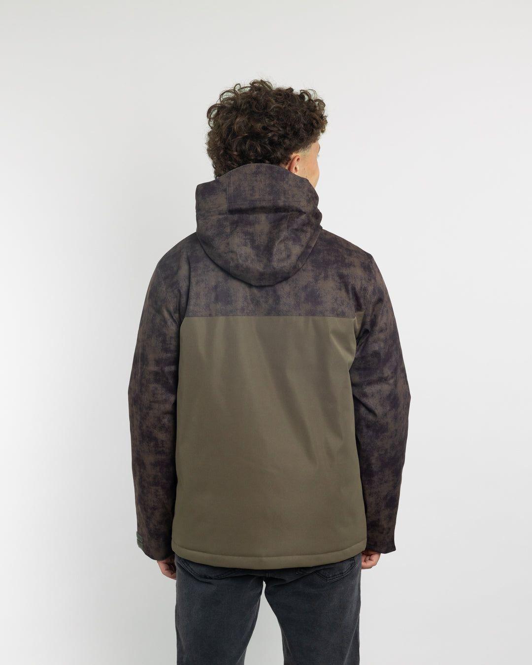 Parka niño Impermeable con estampado Verde Polemic-4