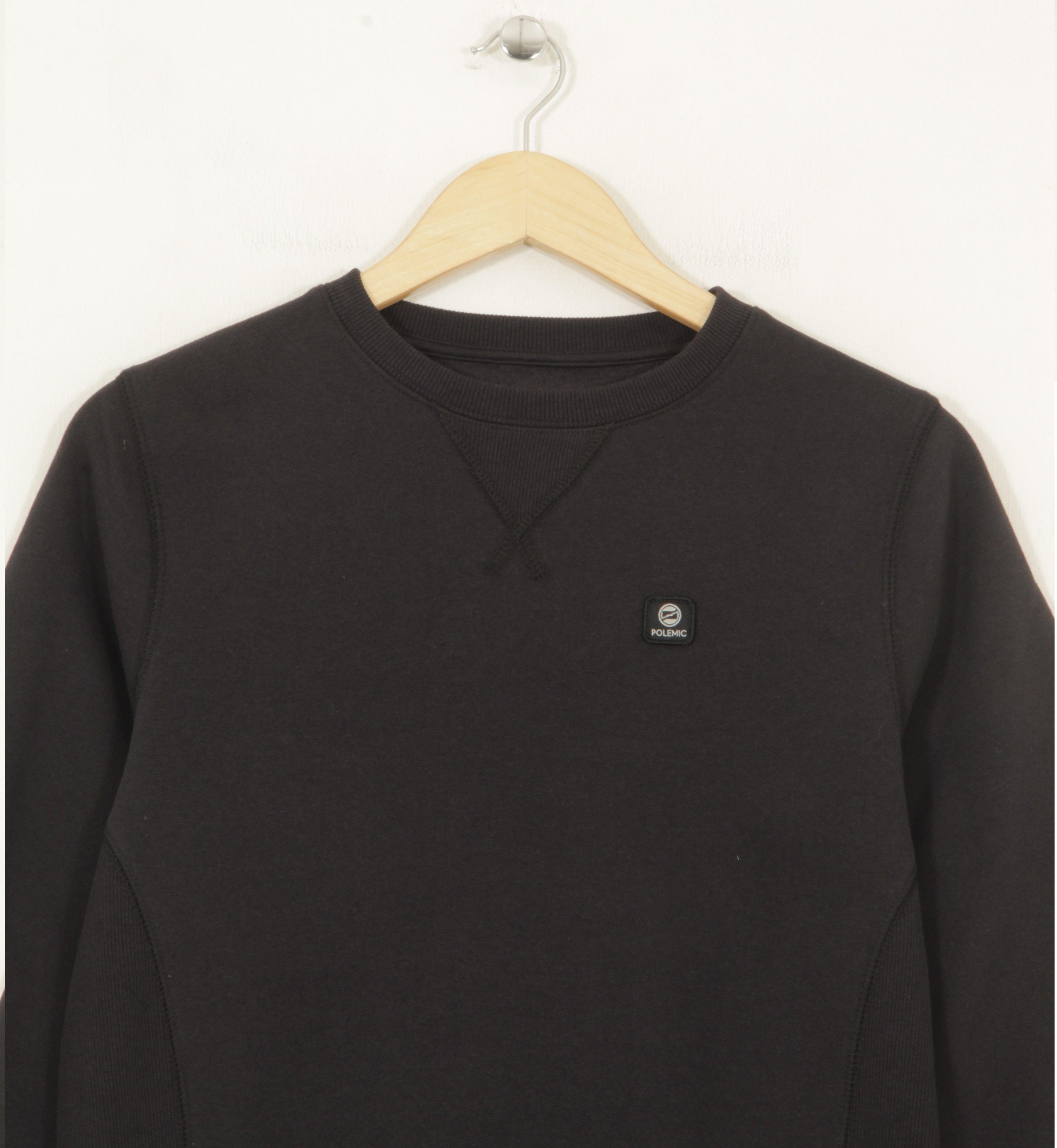 POLERON ESCOLAR HOMBRE CUELLO POLO AZUL MARINO POLEMIC-5