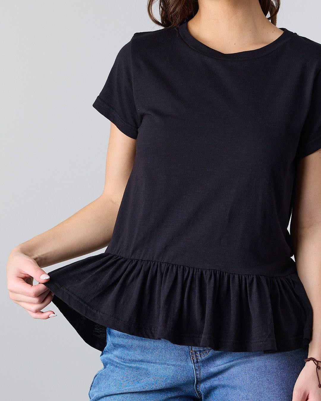 Polera Mujer ruedo con vuelos Polemic-3