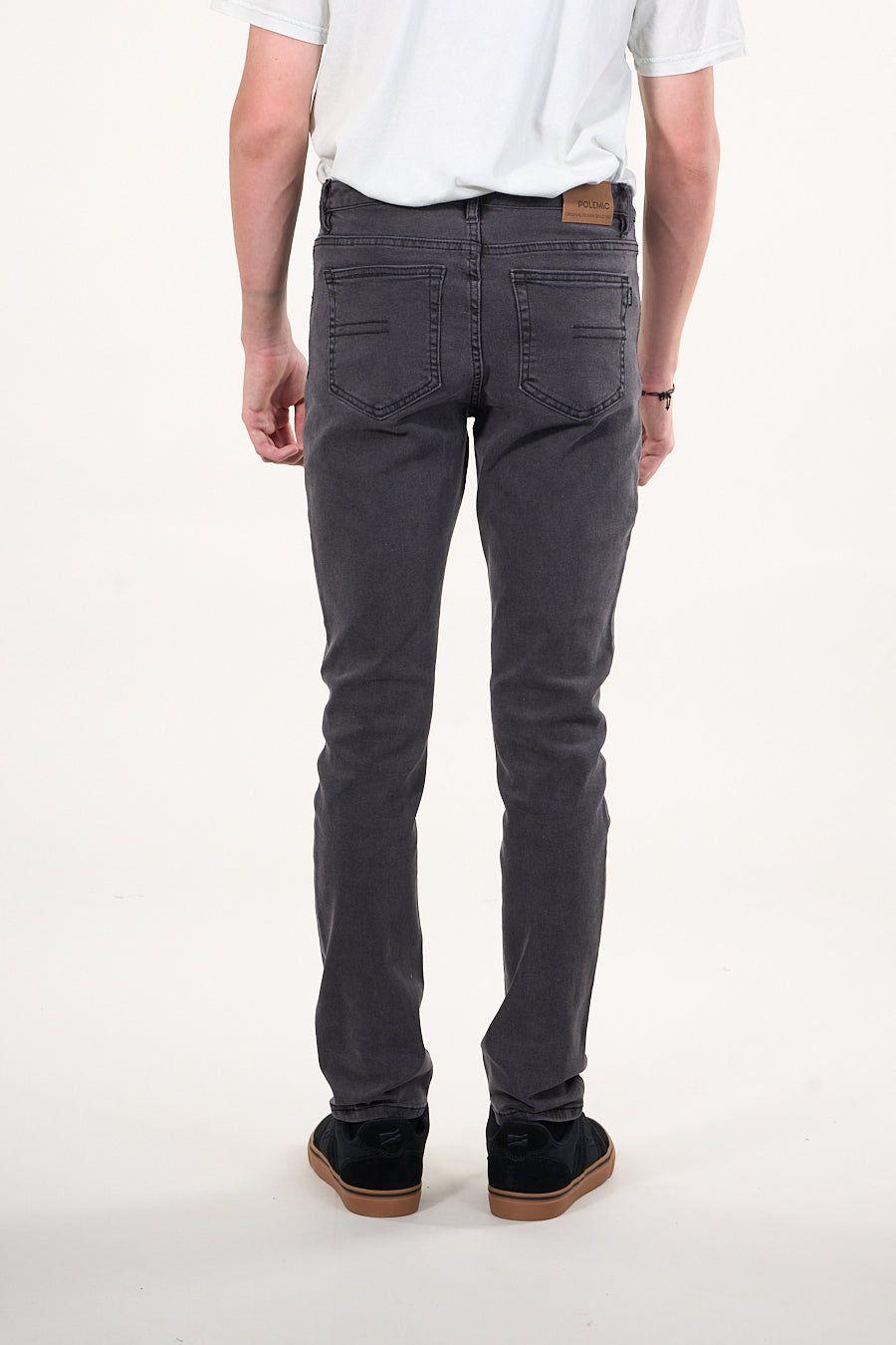 Jeans Denim Slim Fit Negro wi4330 Polemic-2