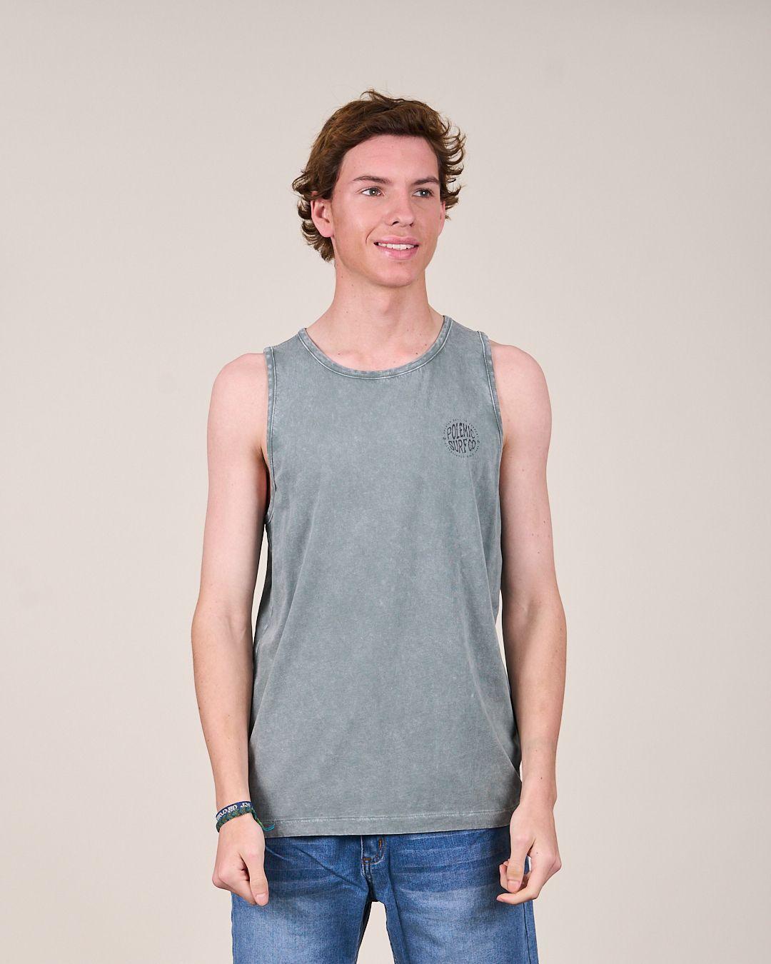 Polera Musculosa procesada Classic 1397 Polemic-3