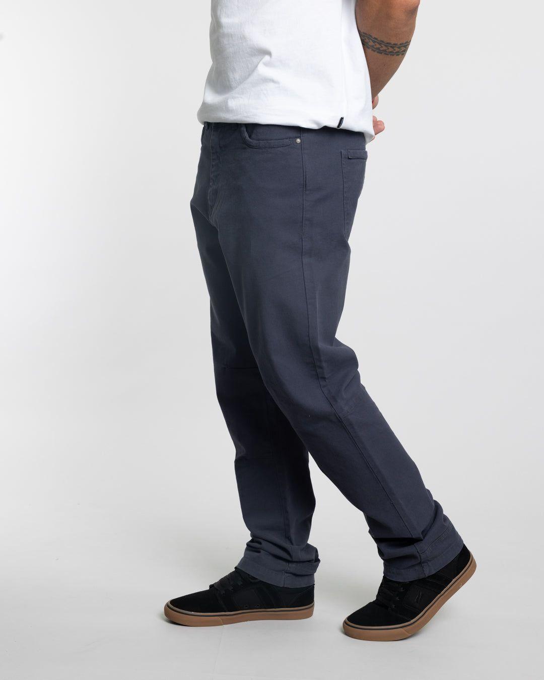 Pantalon hombre Canvas procesado Azul Polemic-2