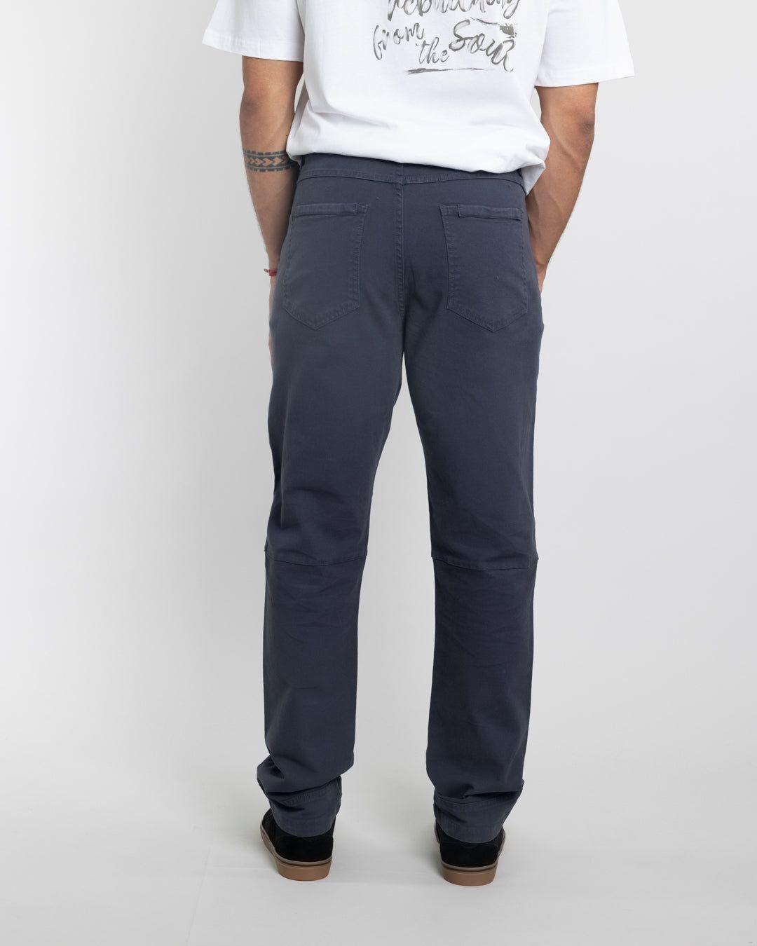 Pantalon hombre Canvas procesado Azul Polemic-3