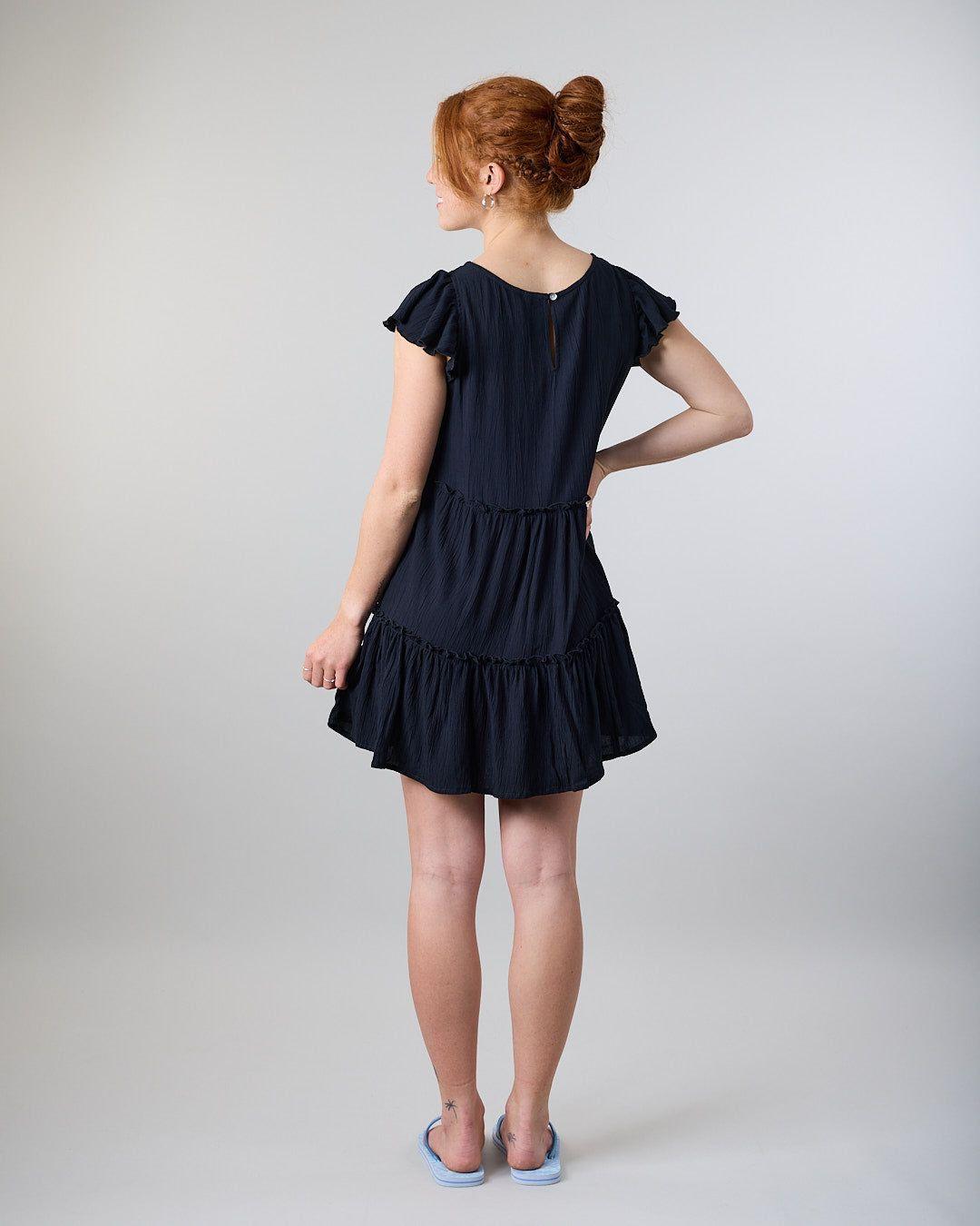 Vestido Smock Crep Negro Polemic-2