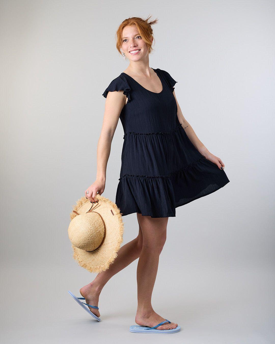 Vestido Smock Crep Negro Polemic-4