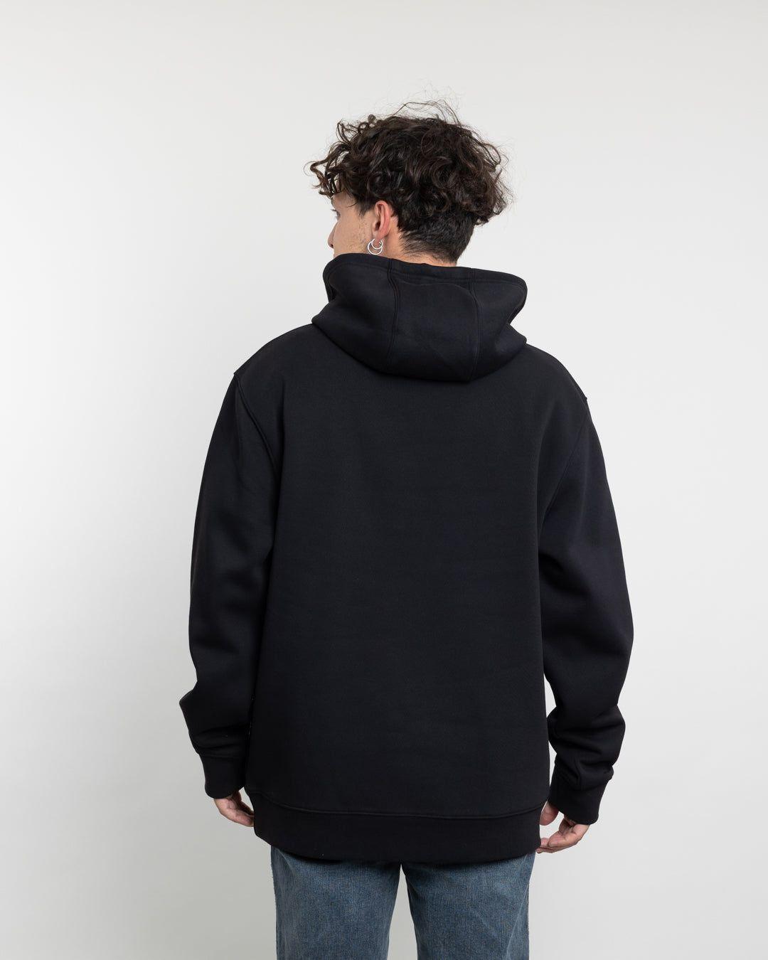 Poleron tipo canguro sin cierre Invierno Negro POLEMIC-2