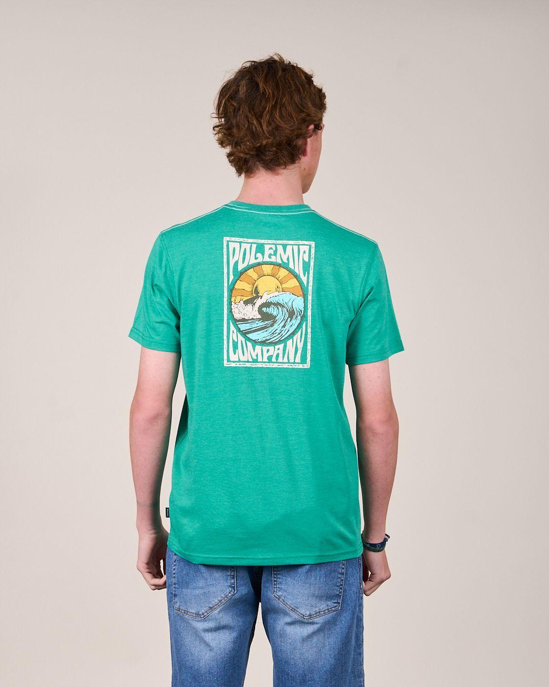 Polera Vintage Melange manga corta 1329 Polemic-3