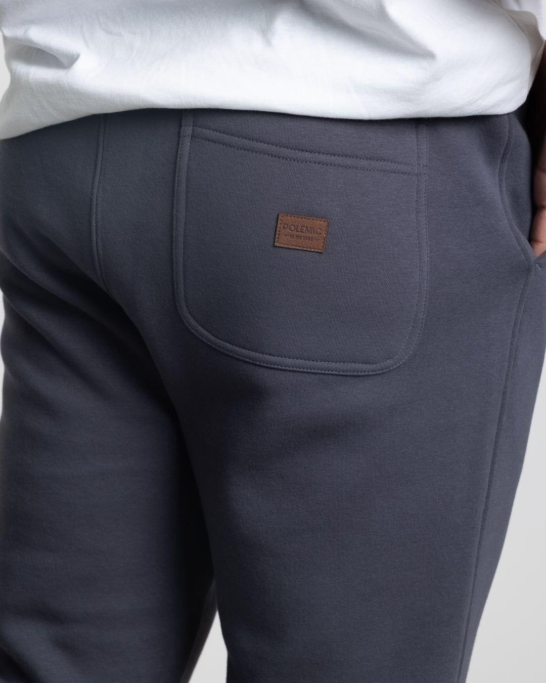 Jogger franela corte Recto Azul Polemic-4